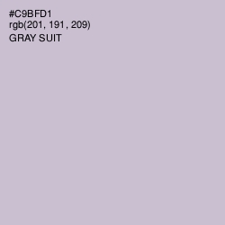 #C9BFD1 - Gray Suit Color Image